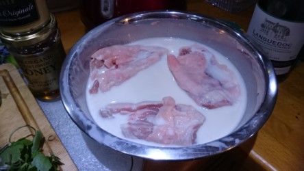 Silking chicken breasts in Buttermilk.jpg