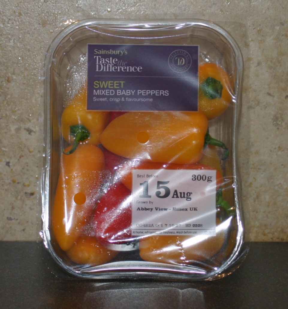 Sainsbury's Sweet Mixed Baby Peppers lamaisondecordelia