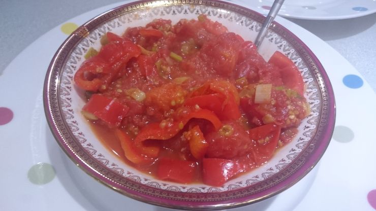 Tomatoes, Peppers and Onions Sauce..JPG