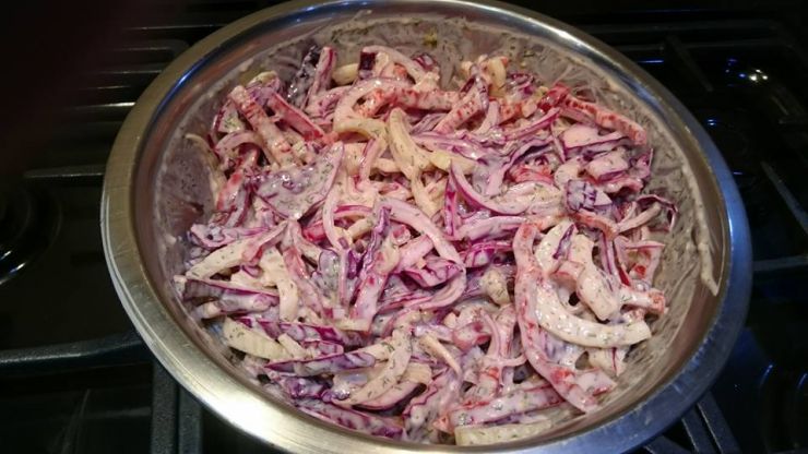 Home Made Coleslaw with the Mayo added.jpg