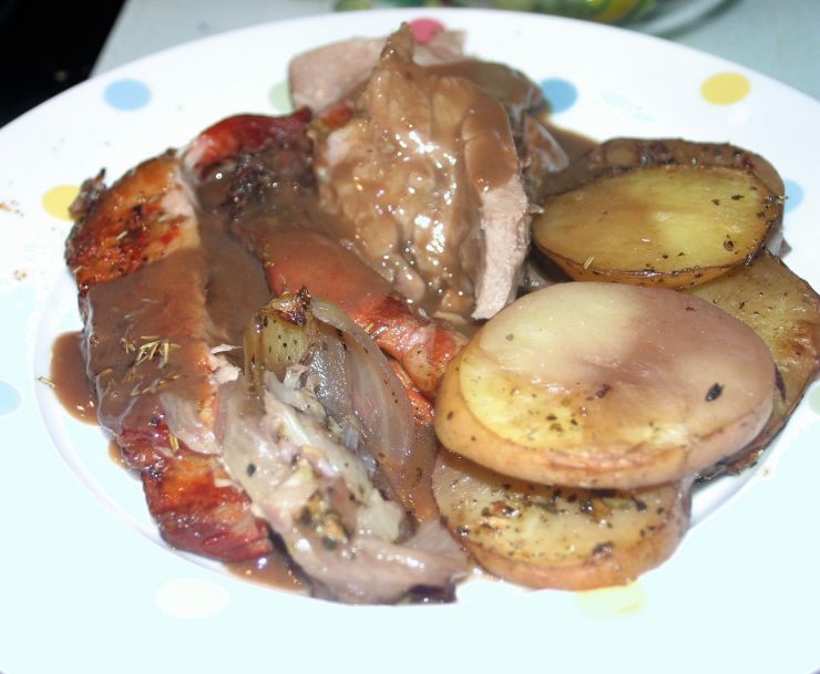 Slow Roasted Shoulder of Lamb with Boulangere Potatoes Edited  On a Plate 1.JPG