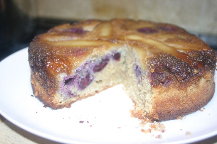 Pear and Blueberry Upside Down Cake.JPG