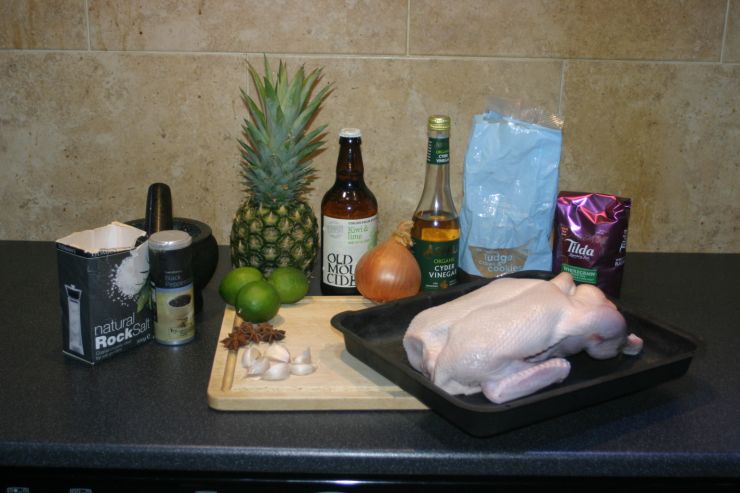 The ingredients for the Tropical Roasted Duck.JPG