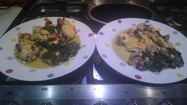 Swiss Chicken, Spinach and Mushroom Bake.JPG