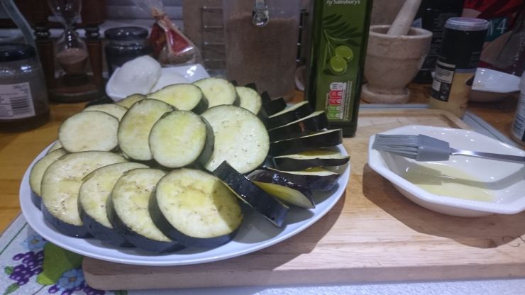 Oiling the Aubergine.JPG