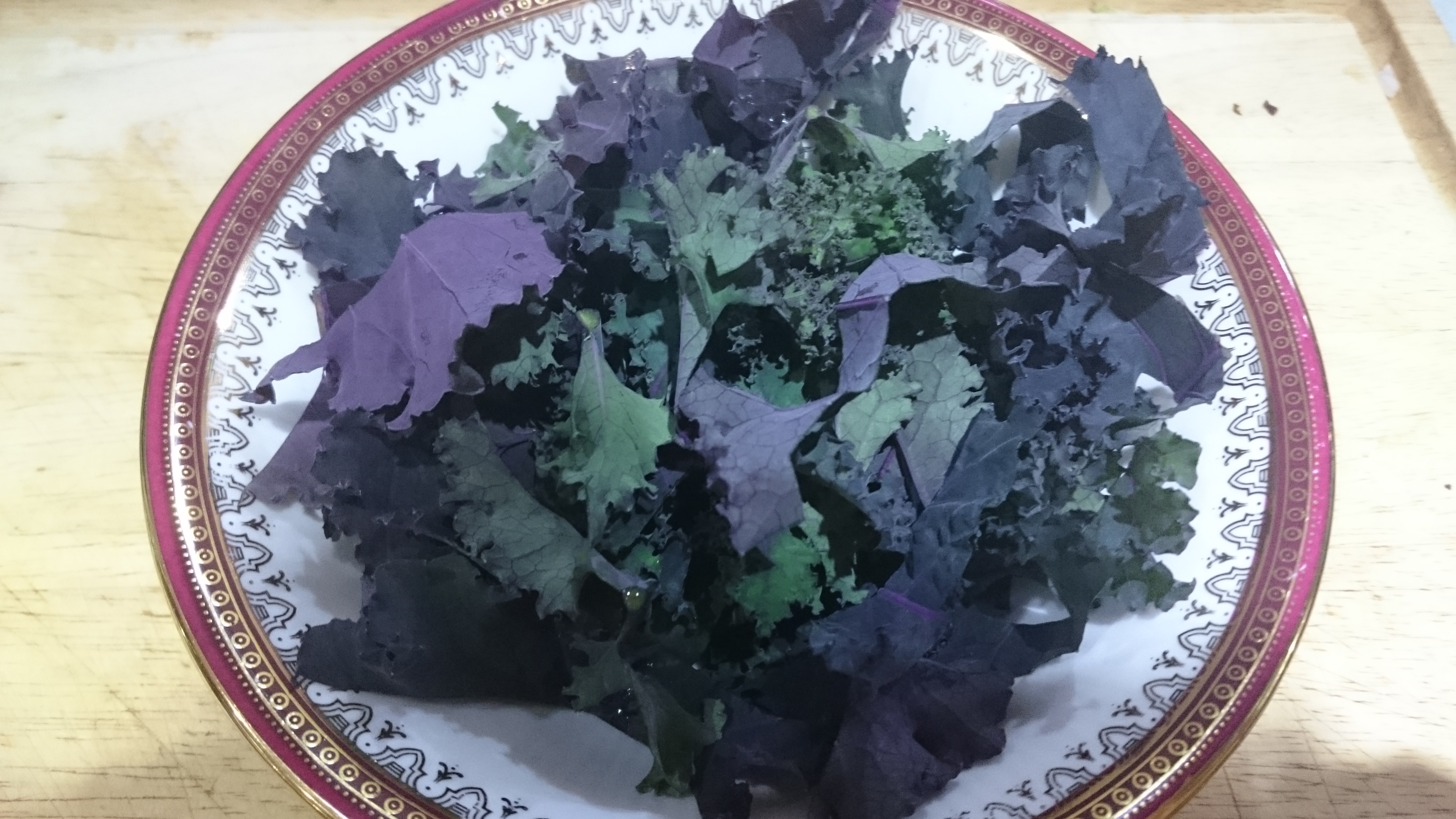 Chopped purple Curly kale.JPG